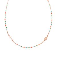 Collana Amen Donna Rosari in Argento Cristallo CRO10RCVT3 - CRO10RCVT3